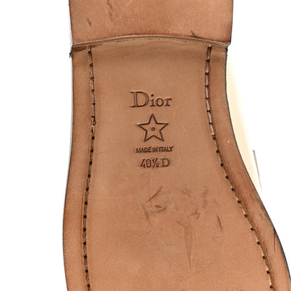 Christian Dior Brushed Calfskin Dior Code 15mm Loafers 40.5 Off White 6 of 9