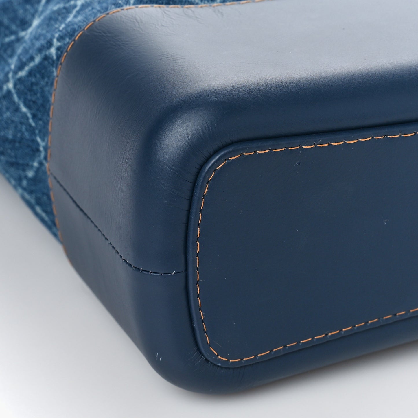 Denim Calfskin Large Gabrielle Hobo Blue
