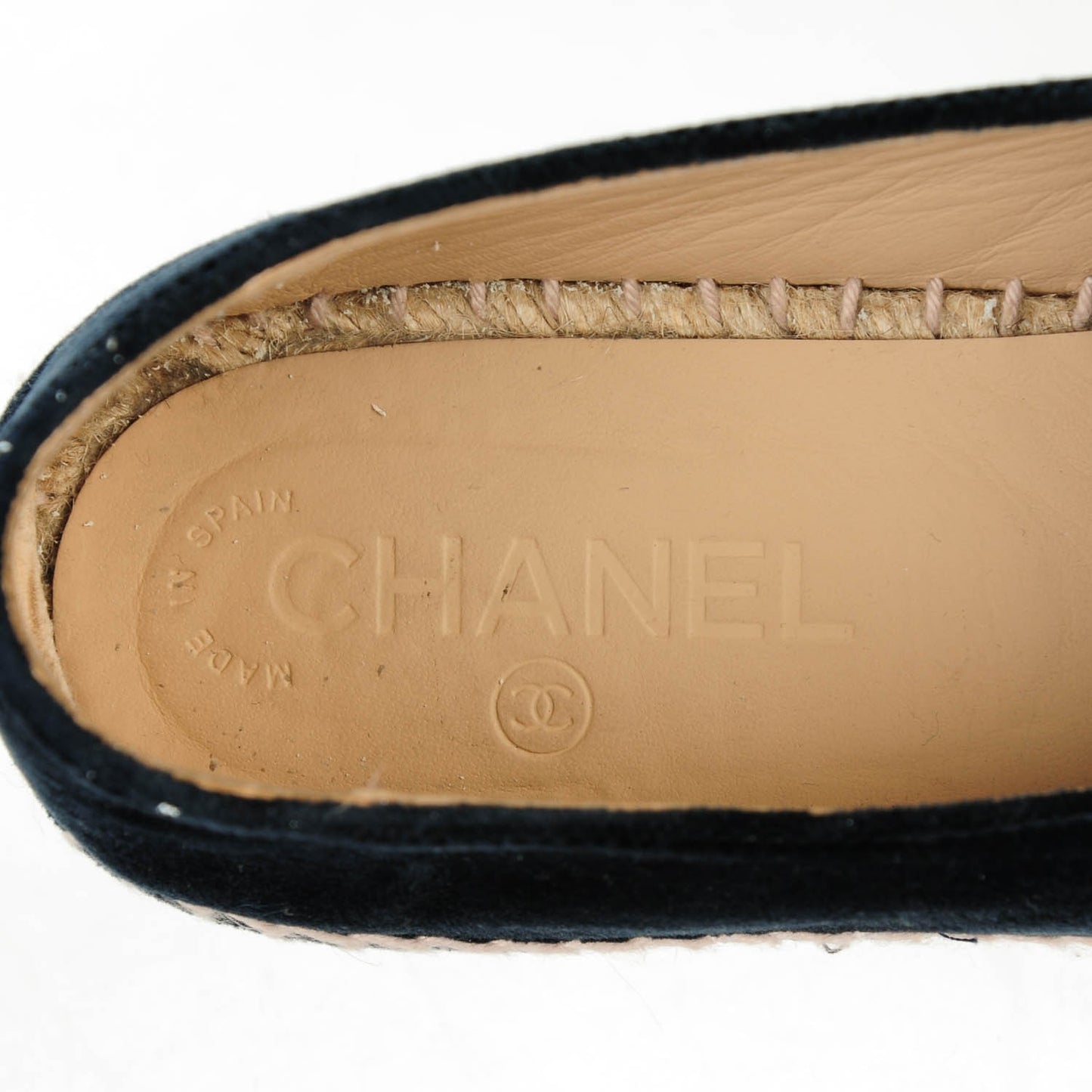 Velvet CC Espadrilles 40 Navy Black