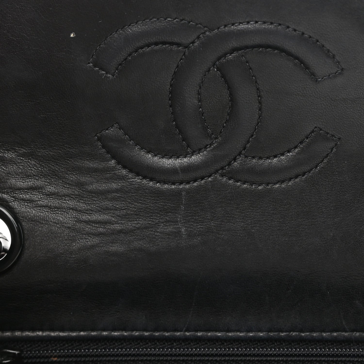 Chanel Patent Calfskin Quilted Mini Square Flap So Black 14 of 18