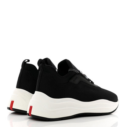 Prada Mesh Neoprene America's Cup 45mm Sneakers 40.5 Black White 4 of 8