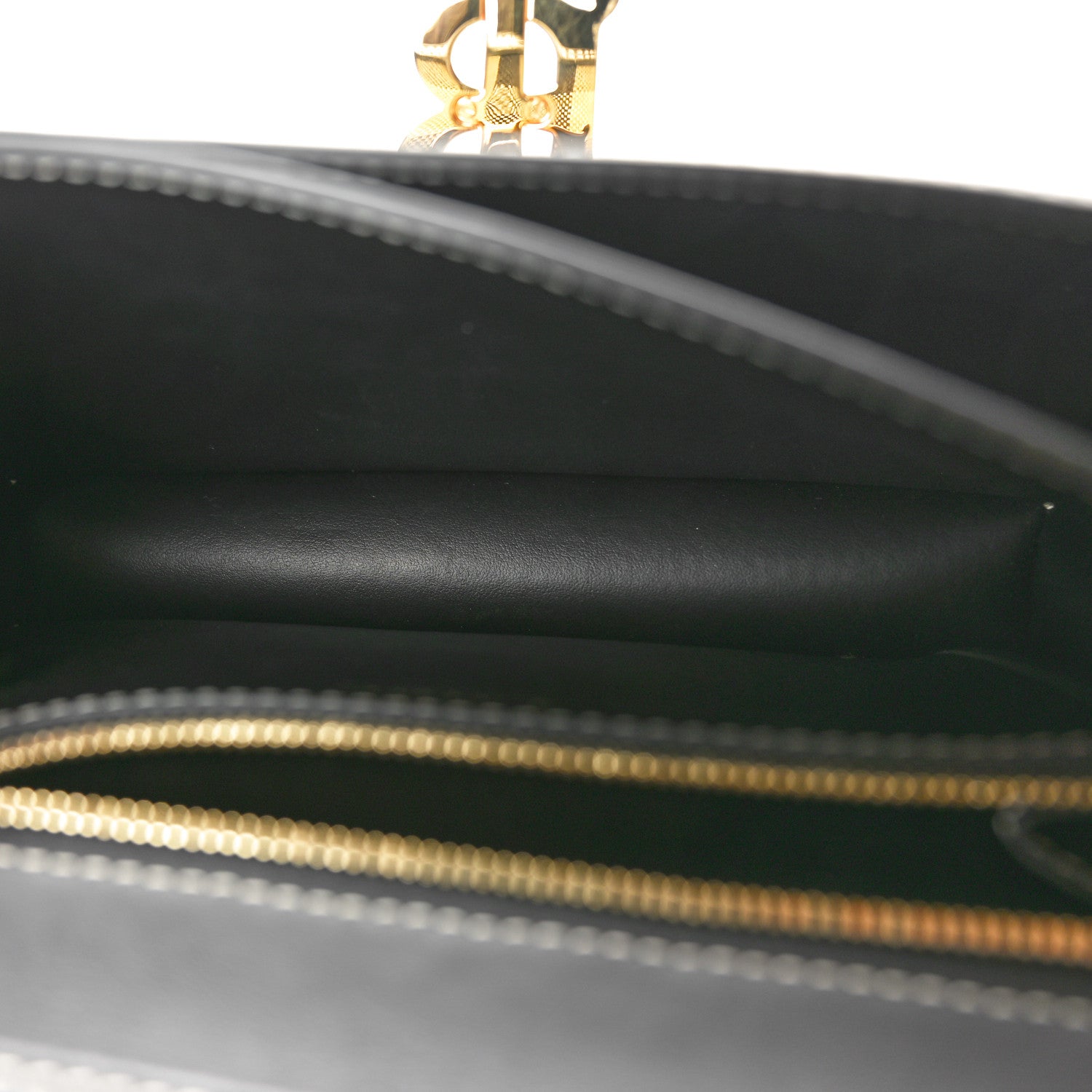 Burberry Calfskin Giant Check Print Small TB Bag Military Green 5 of 9