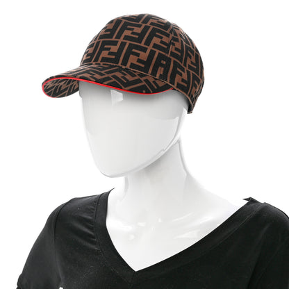 Fendi Canvas FF Reloaded Baseball Hat Tobacco Red 2 of 8