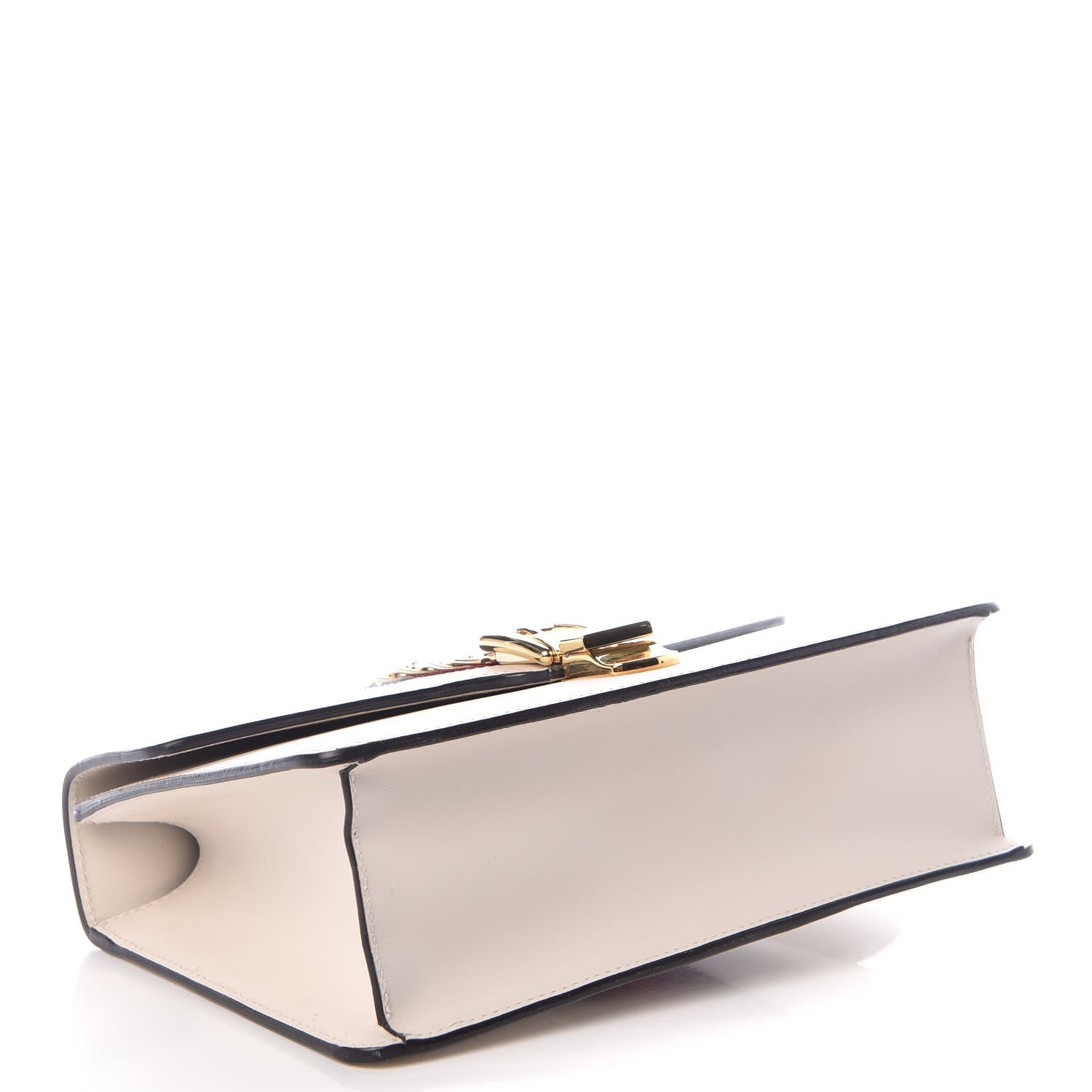 Gucci Calfskin Small Sylvie Shoulder Bag White 4 of 9