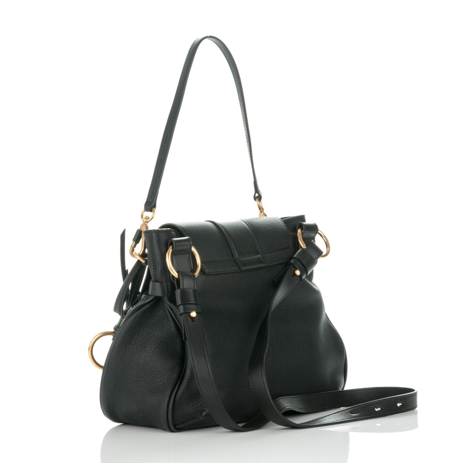 Chloe Lambskin Small Lexa Shoulder Bag Black 4 of 9