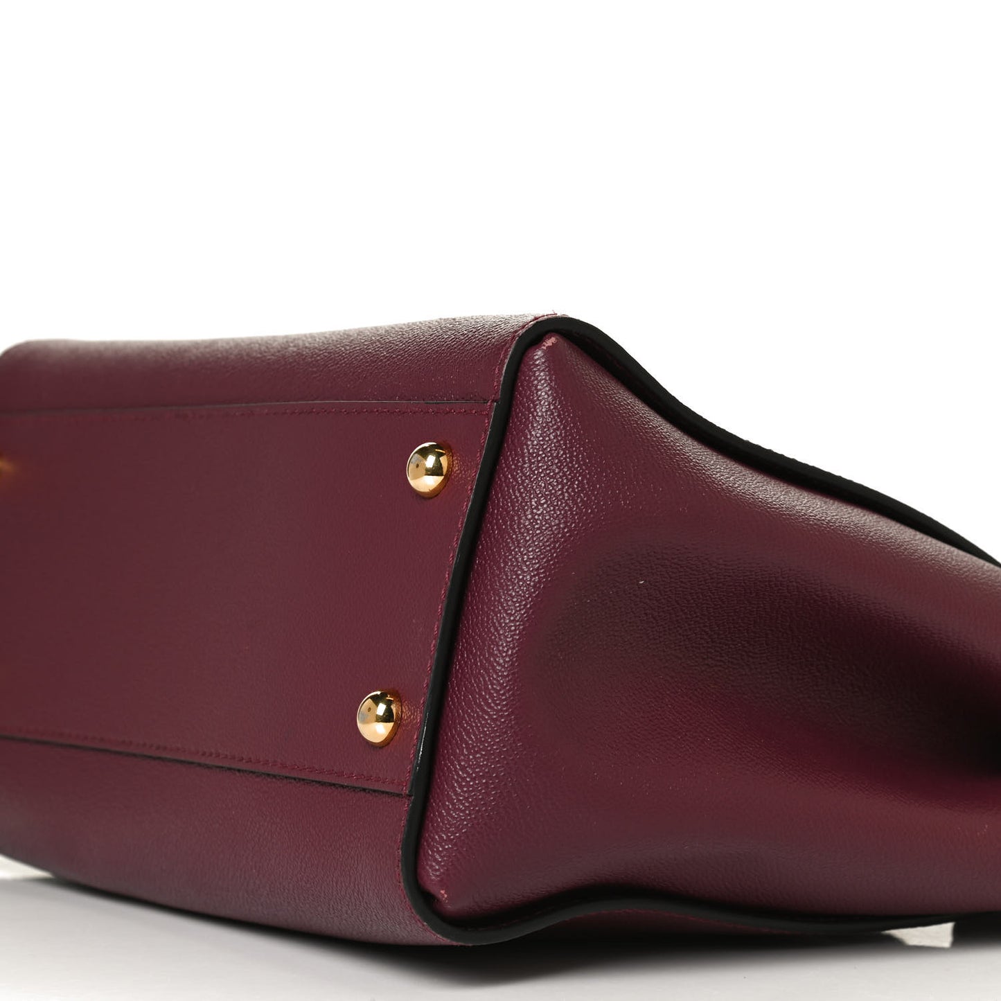 Soft Grain Medium Buckle Tote Dark Plum