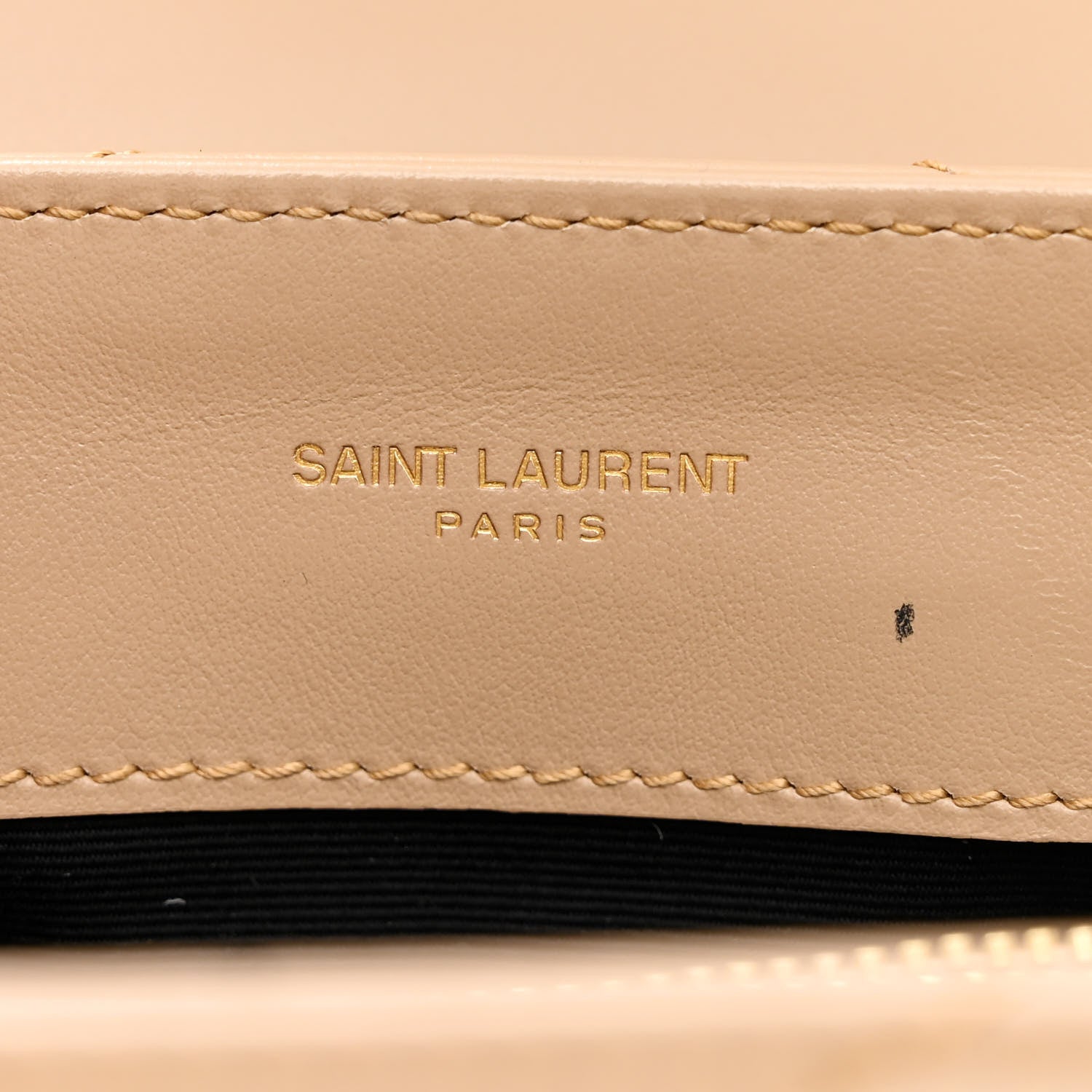 Saint Laurent Calfskin Y Quilted Monogram Small Loulou Chain Satchel Dark Beige 6 of 11