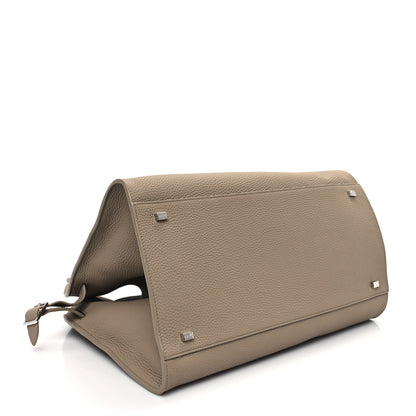 The Row Matte Grained Calfskin Soft Margaux 15 Dark Taupe 4 of 9