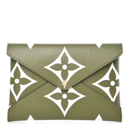 Louis Vuitton Monogram Giant Large Kirigami Pochette Kaki 1 of 9