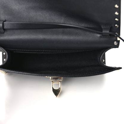 Valentino Garavani Vitello Medium Rockstud Flip Lock Crossbody Bag Black 5 of 10