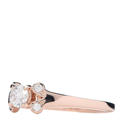 Cartier 18K Pink Gold Diamond .23ct Ballerine Solitaire Engagement Ring 46 3.75 3 of 7