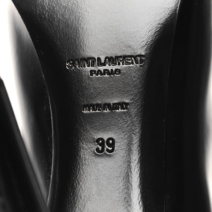 Saint Laurent Patent Calfskin Diane 100 Boots 39 Black 7 of 8