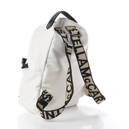 Stella McCartney Eco Denim Logo Backpack White 3 of 9