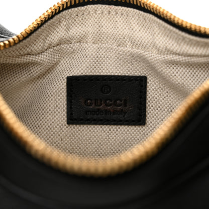 Gucci Aria Calfskin Web Small Attache Shoulder Bag Black 6 of 10