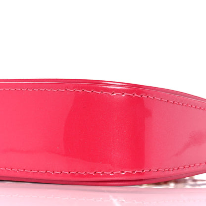 Louis Vuitton Vernis Valentine Mini Pochette Accessories Fuchsia Neon 8 of 9