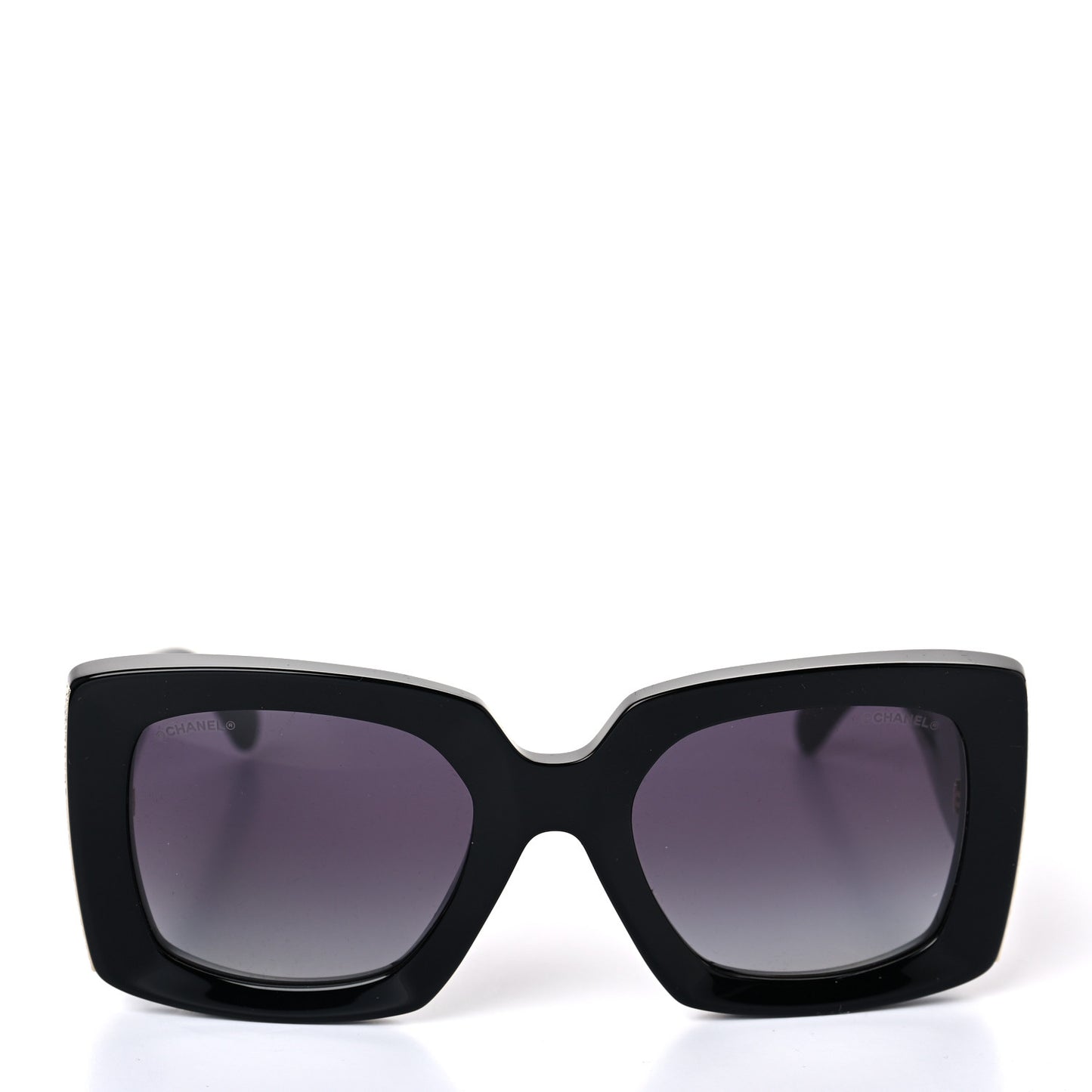 Acetate Rectangle Sunglasses 5435 Black