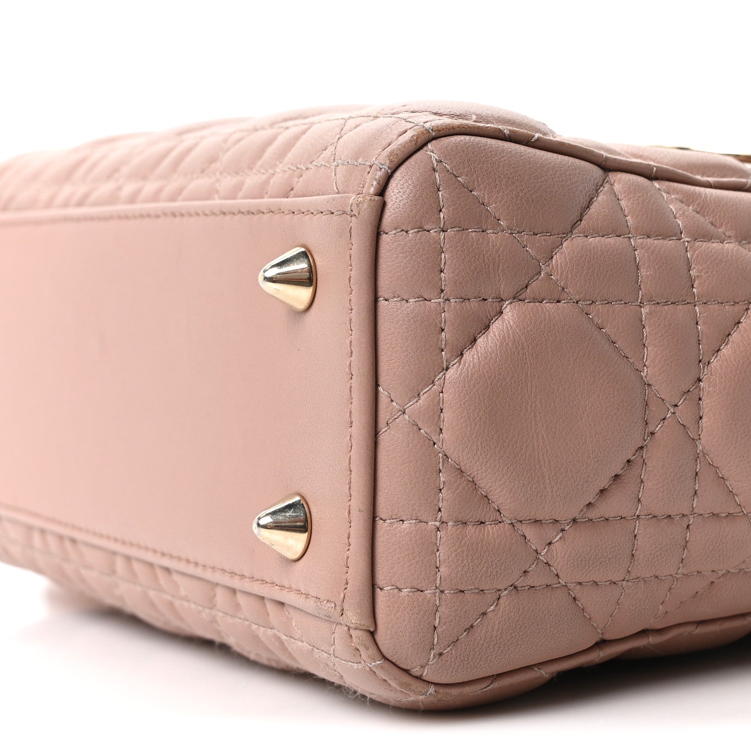 Christian Dior Lambskin Cannage Small My ABC Dior Lady Dior Blush