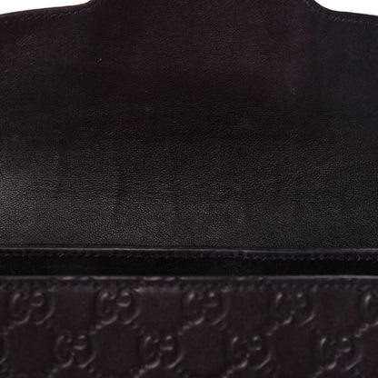 Gucci Guccissima Large Emily Chain Shoulder Bag Black 12 of 16