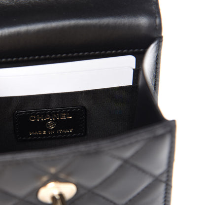 Chanel Lambskin Quilted Mini Trendy CC Chain Wallet Black 8 of 11