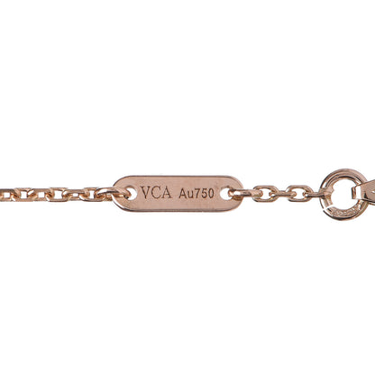 Van Cleef & Arpels 18K Rose Gold Carnelian Sweet Alhambra Bracelet 4 of 6