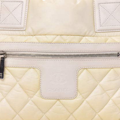 Chanel Nylon Quilted Small Coco Cocoon Reversible Tote White 13 of 13