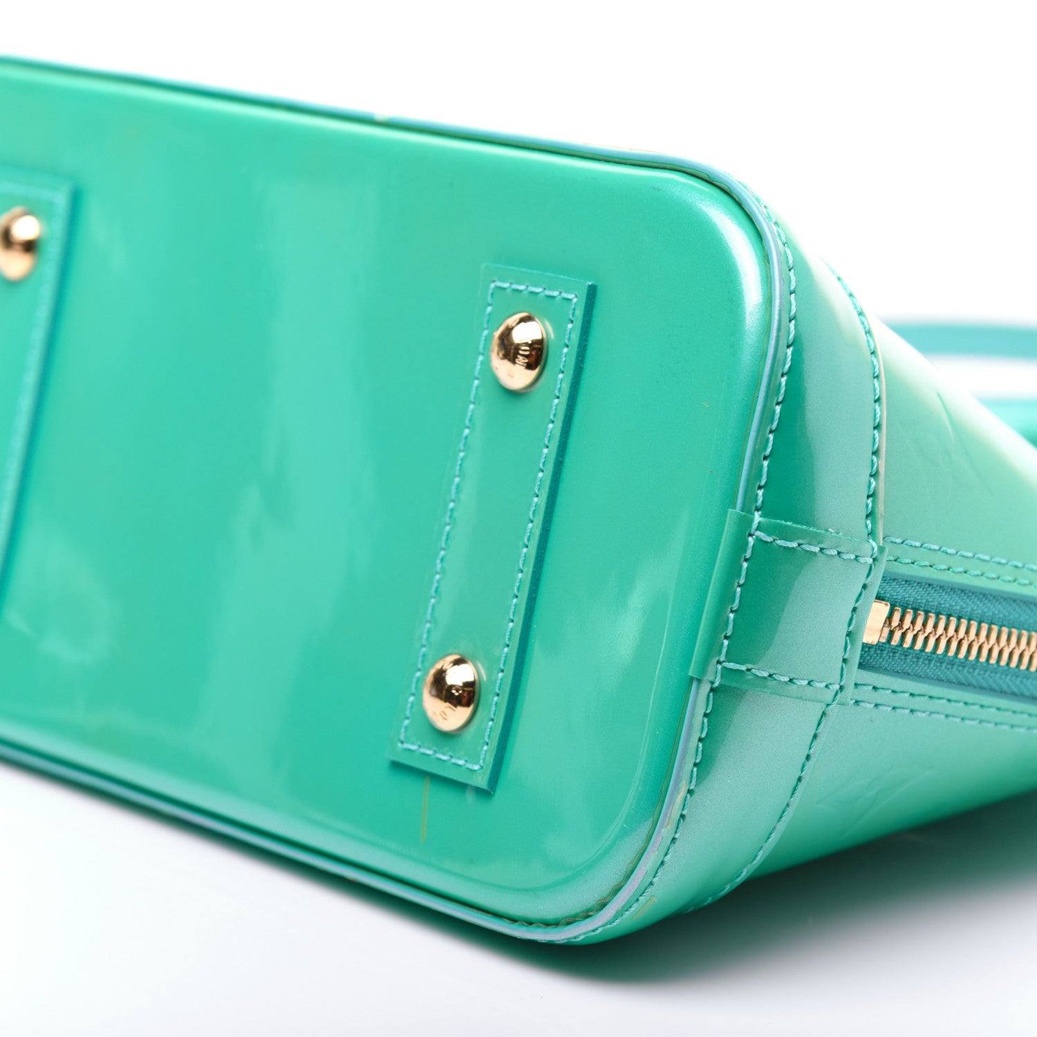 Louis Vuitton Vernis Alma BB Blue Lagon 7 of 26