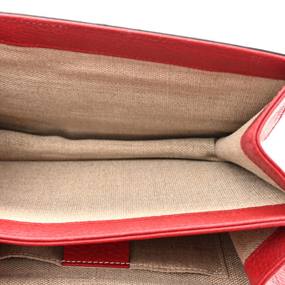 Gucci Dollar Calfskin Small Interlocking G Shoulder Bag Red 5 of 16