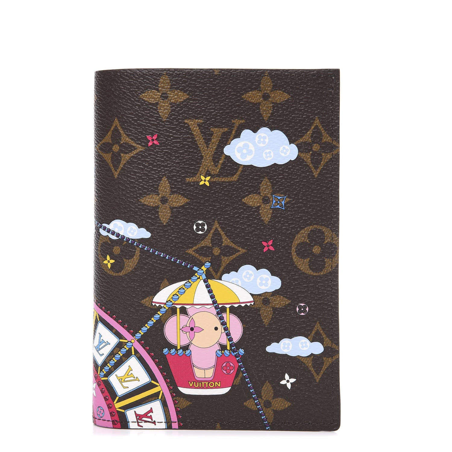 Louis Vuitton Monogram 2020 Christmas Animation Big Wheel Passport Cover Rose Ballerine 1 of 6