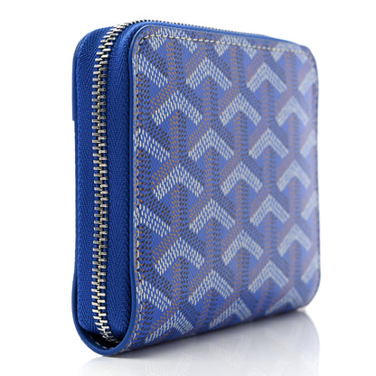 Goyard Goyardine Matignon PM Wallet Blue 3 of 7