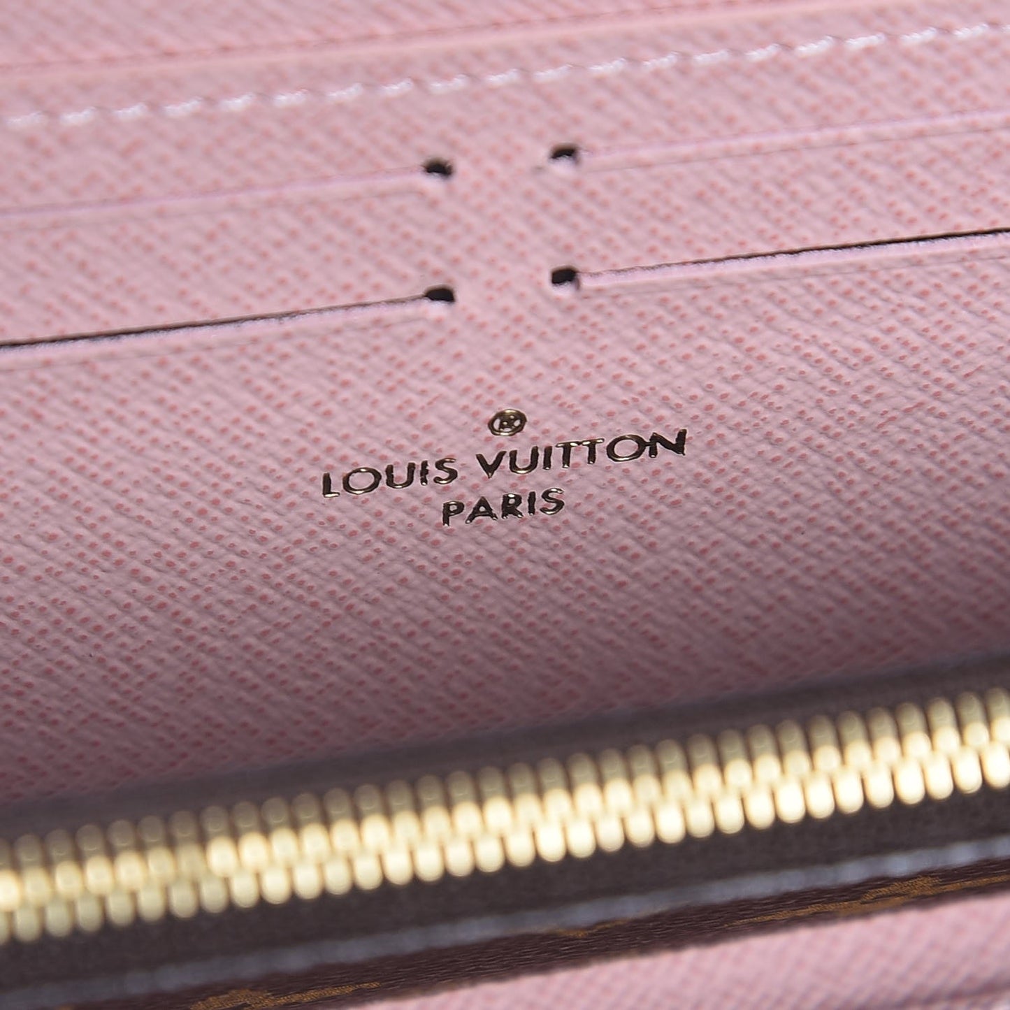 Monogram Clemence Wallet Rose Ballerine