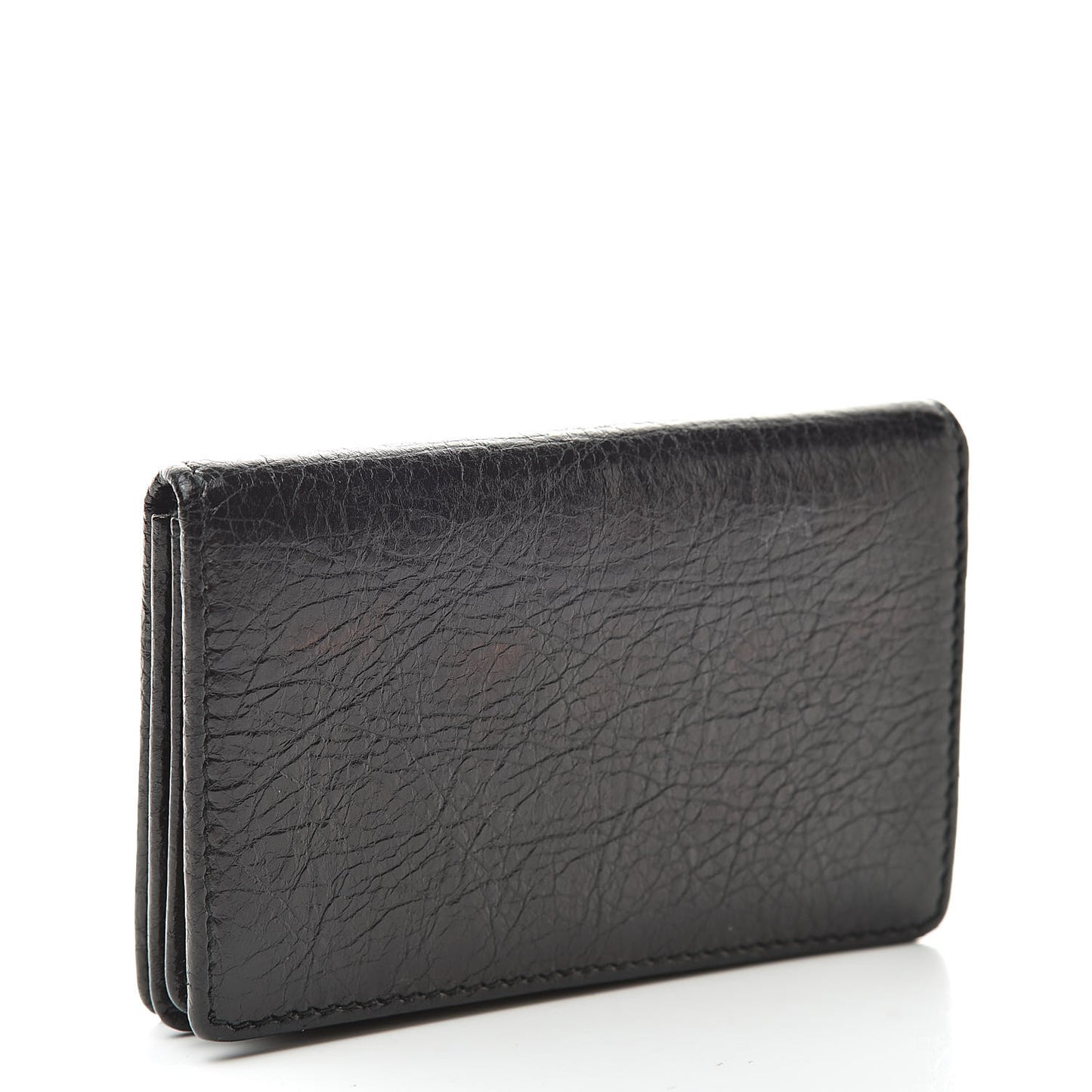 Agneau Giant 12 Gold Hardware Card Case Black