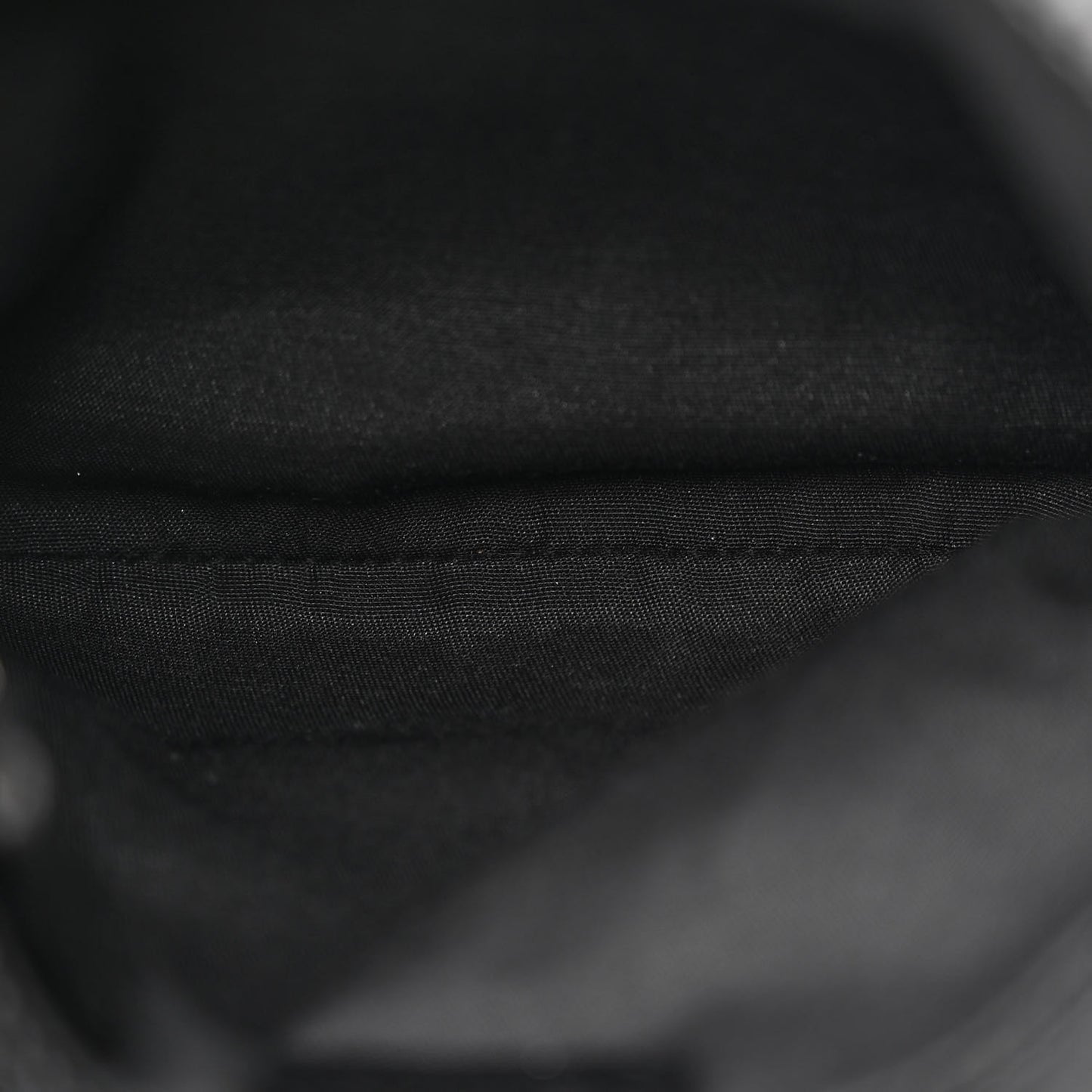 Nylon Monogram Mini Flat Messenger Bag Black