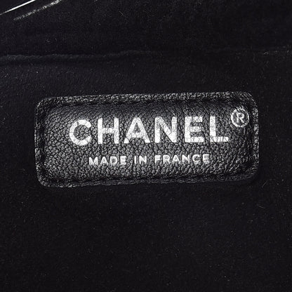 Chanel Shearling Quilted Mademoiselle Tote Black 8 of 10