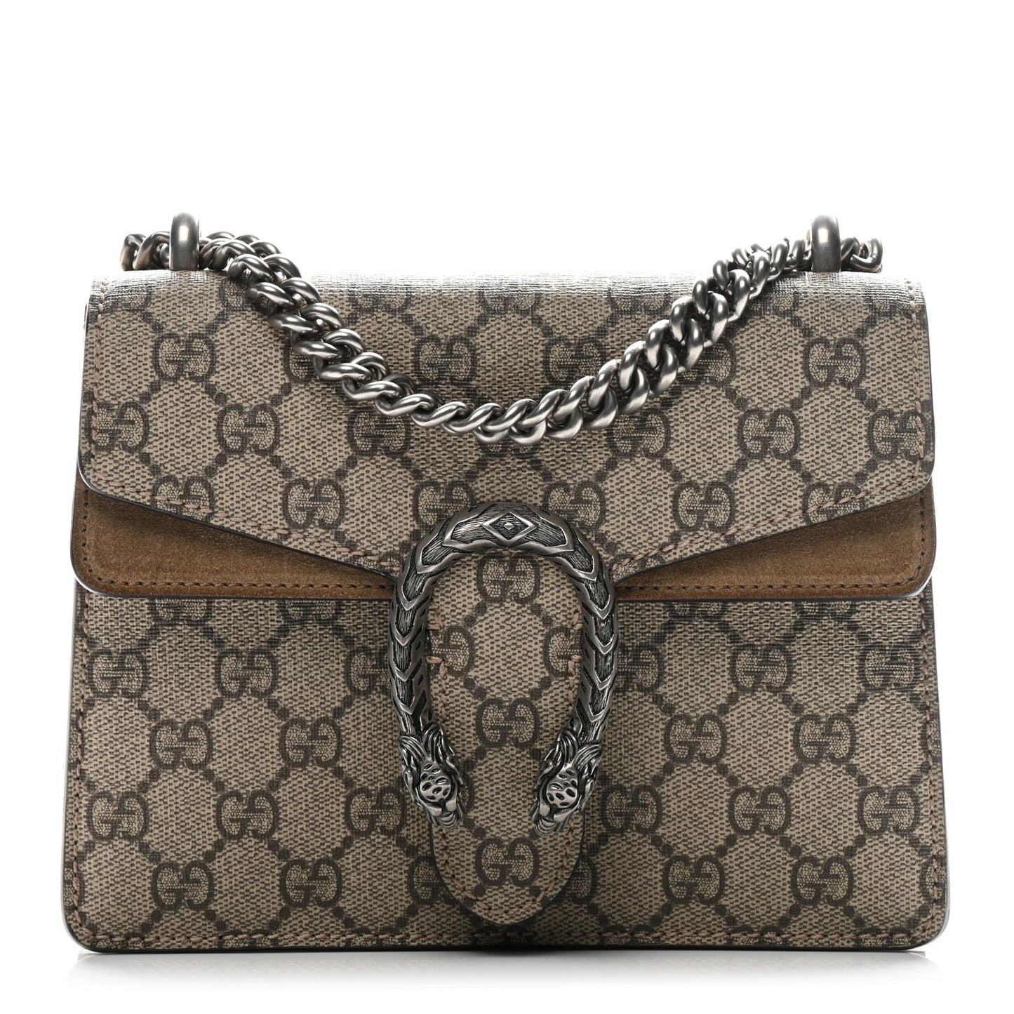 GG Supreme Monogram Mini Dionysus Shoulder Bag Taupe