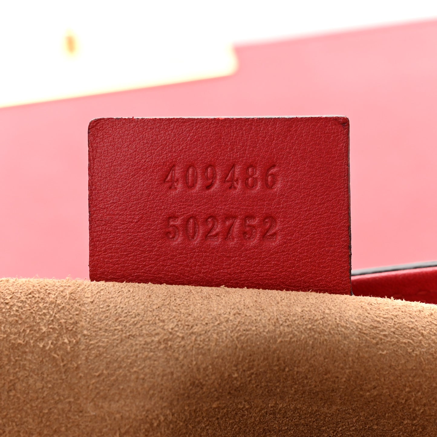 GG Supreme Monogram Calfskin Medium Padlock Shoulder Bag Beige Hibiscus Red New Rosette