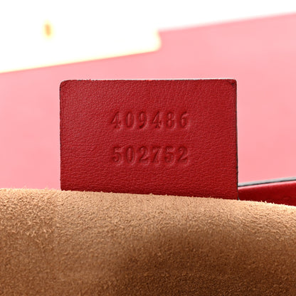 Gucci GG Supreme Monogram Calfskin Medium Padlock Shoulder Bag Beige Hibiscus Red New Rosette 7 of 13