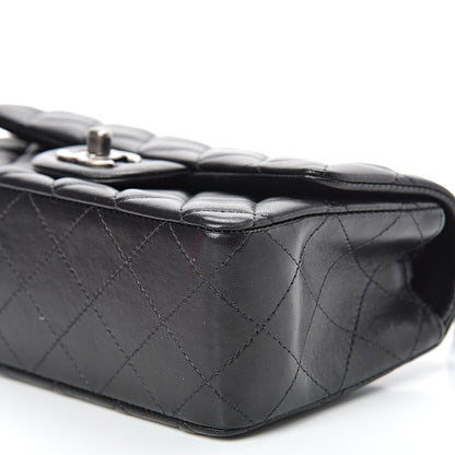 Chanel Lambskin Quilted Mini Rectangular Flap Black 9 of 11