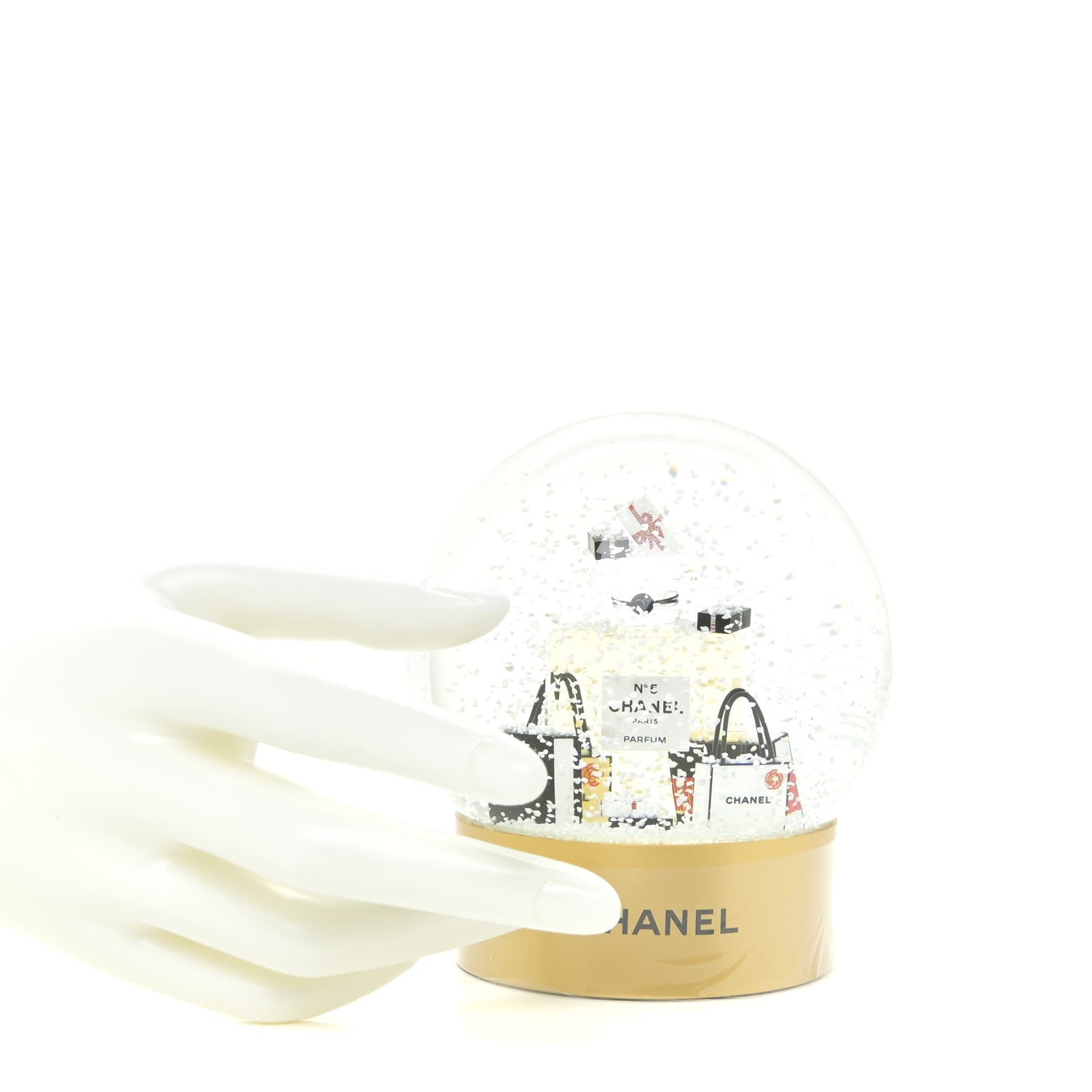 Chanel Glass N°5 Perfume Bottle Snow Globe 2 of 5