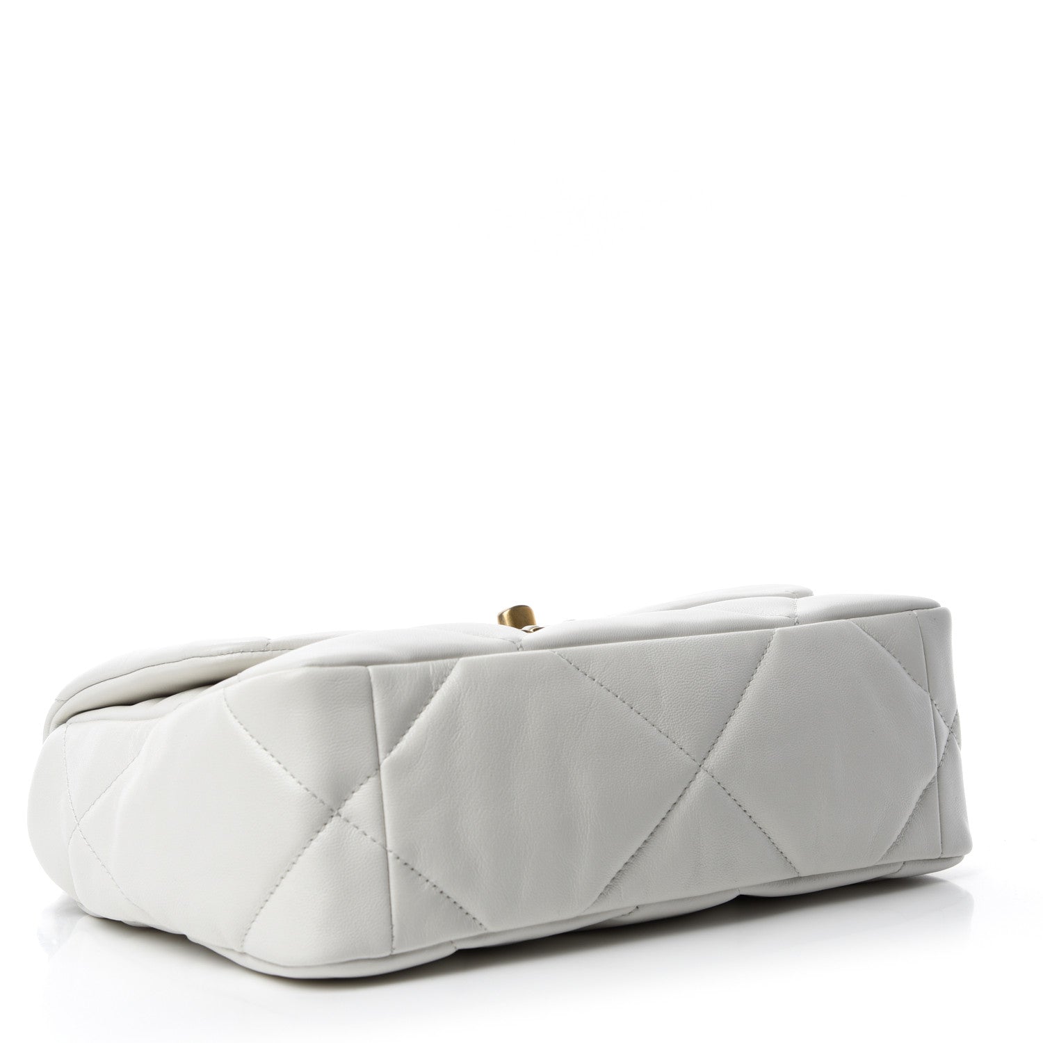 Chanel Goatskin Quilted Medium Chanel 19 Flap White 4 of 11