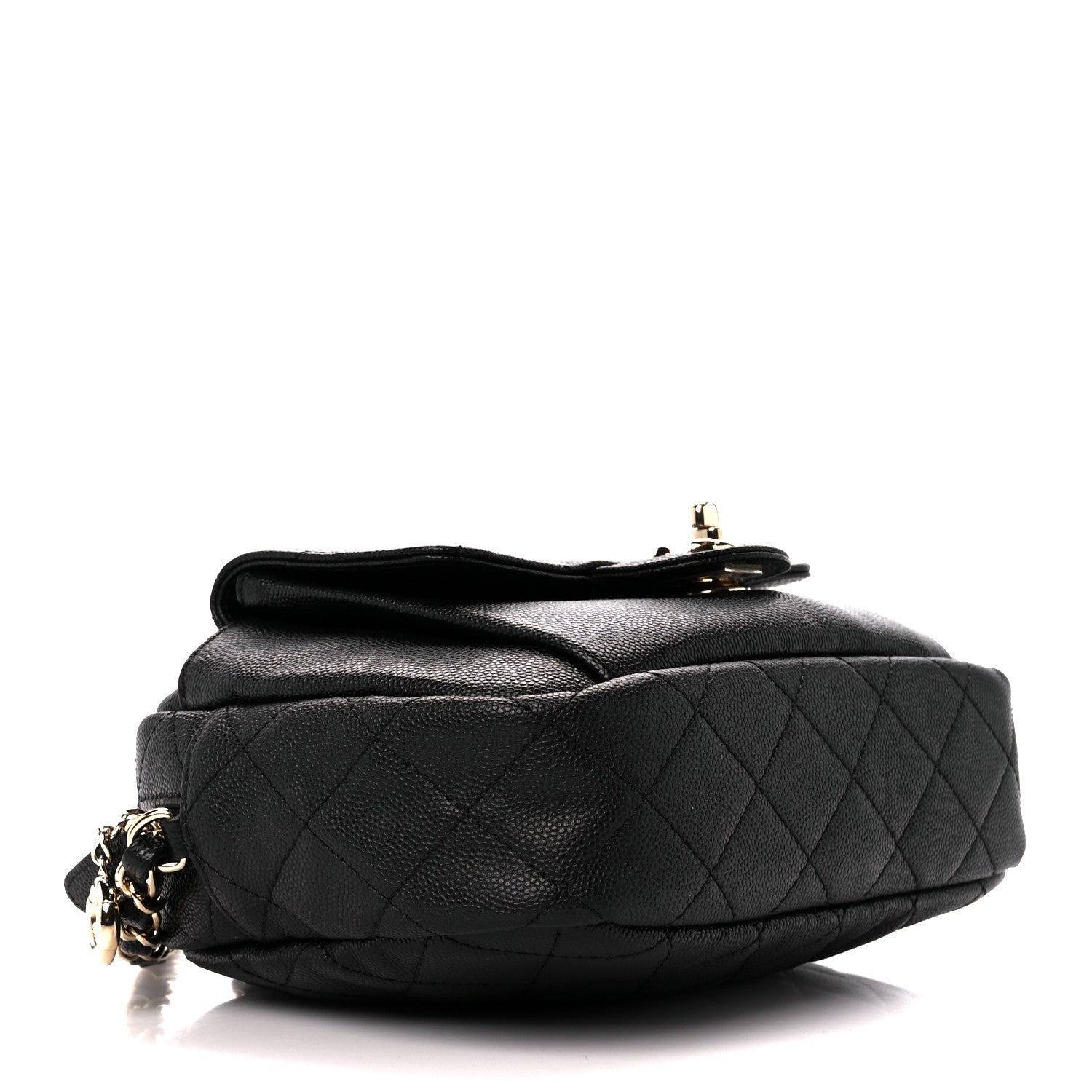 Chanel Caviar Quilted CC Day Camera Case Black 4 of 13