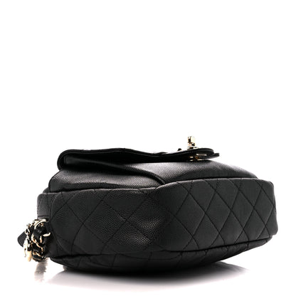 Chanel Caviar Quilted CC Day Camera Case Black 4 of 13