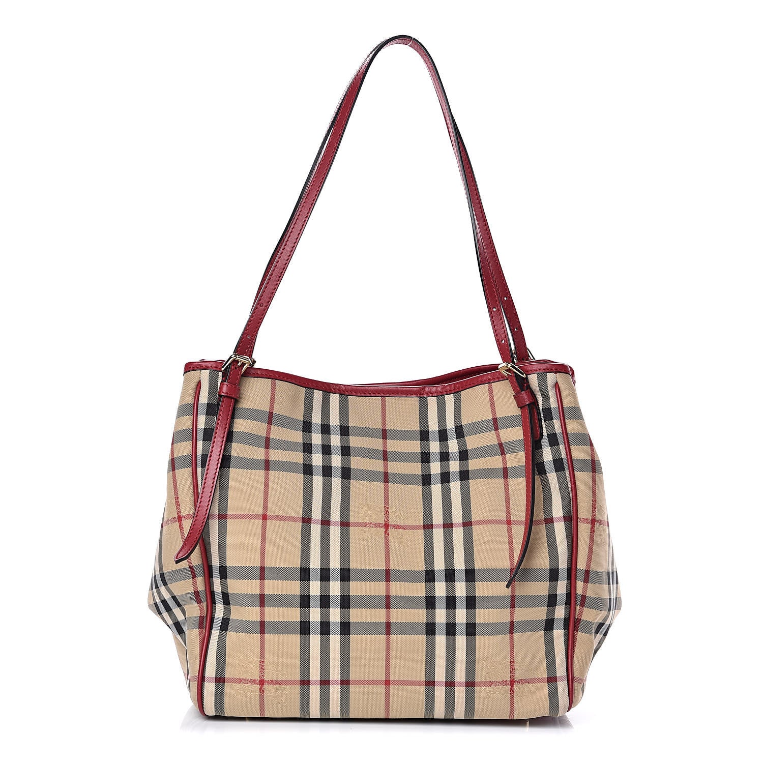 Burberry Horseferry Check Small Canterbury Tote Antique Rose 1 of 10