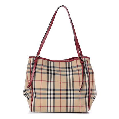 Burberry Horseferry Check Small Canterbury Tote Antique Rose 1 of 10