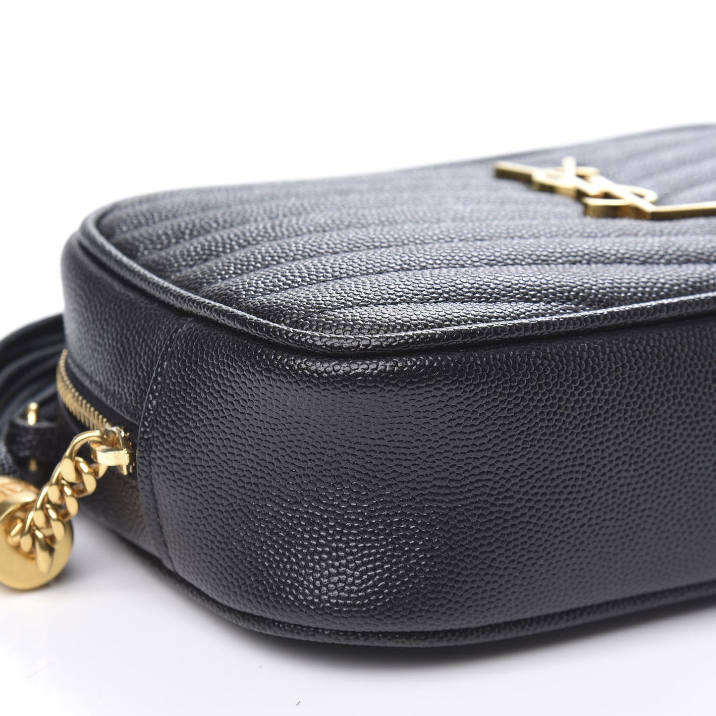 Grain De Poudre Matelasse Monogram Mini Lou Camera Bag Black