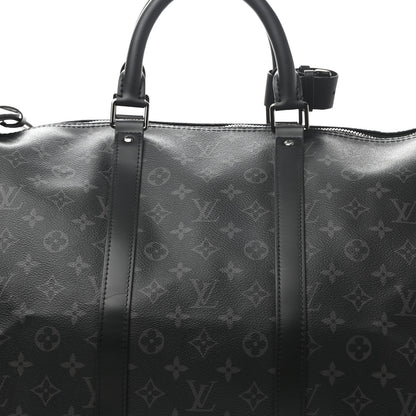 Louis Vuitton Monogram Eclipse Keepall Bandouliere 55 8 of 10