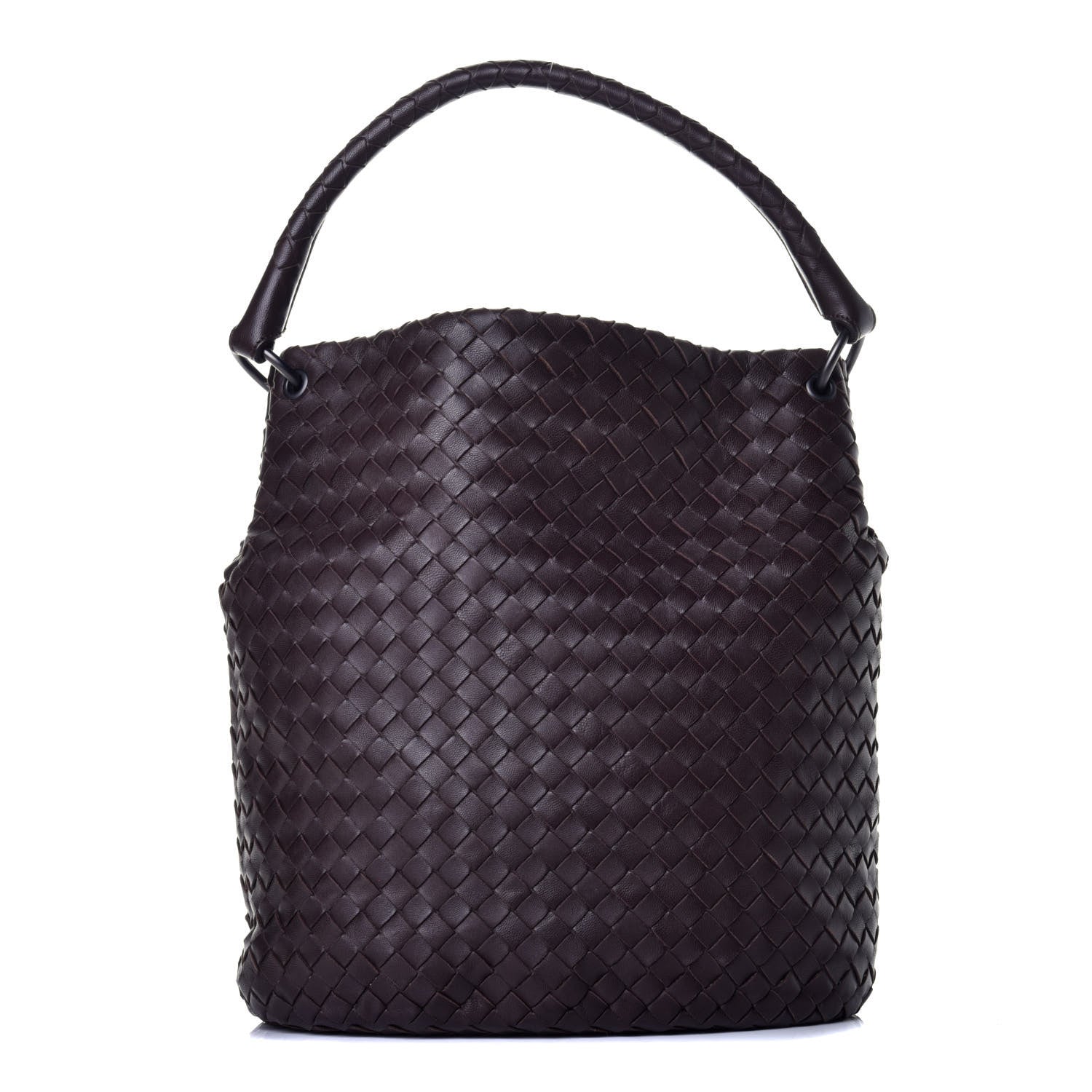 Bottega Veneta Nappa Intrecciato Bucket Bag Ebano 1 of 8
