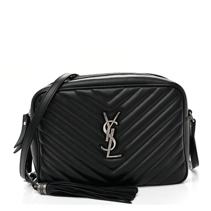 Saint Laurent Calfskin Matelasse Monogram Lou Camera Bag Black 1 of 10