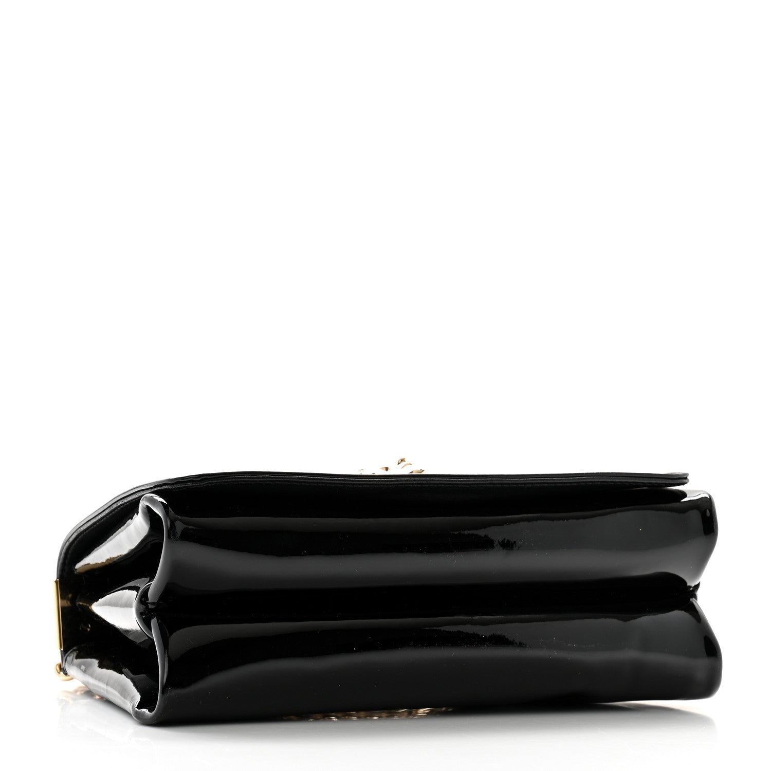 Versace Patent Palazzo Medusa Chain Shoulder Bag Black 4 of 12