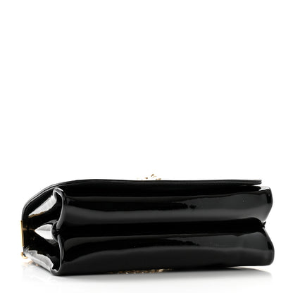 Versace Patent Palazzo Medusa Chain Shoulder Bag Black 4 of 12