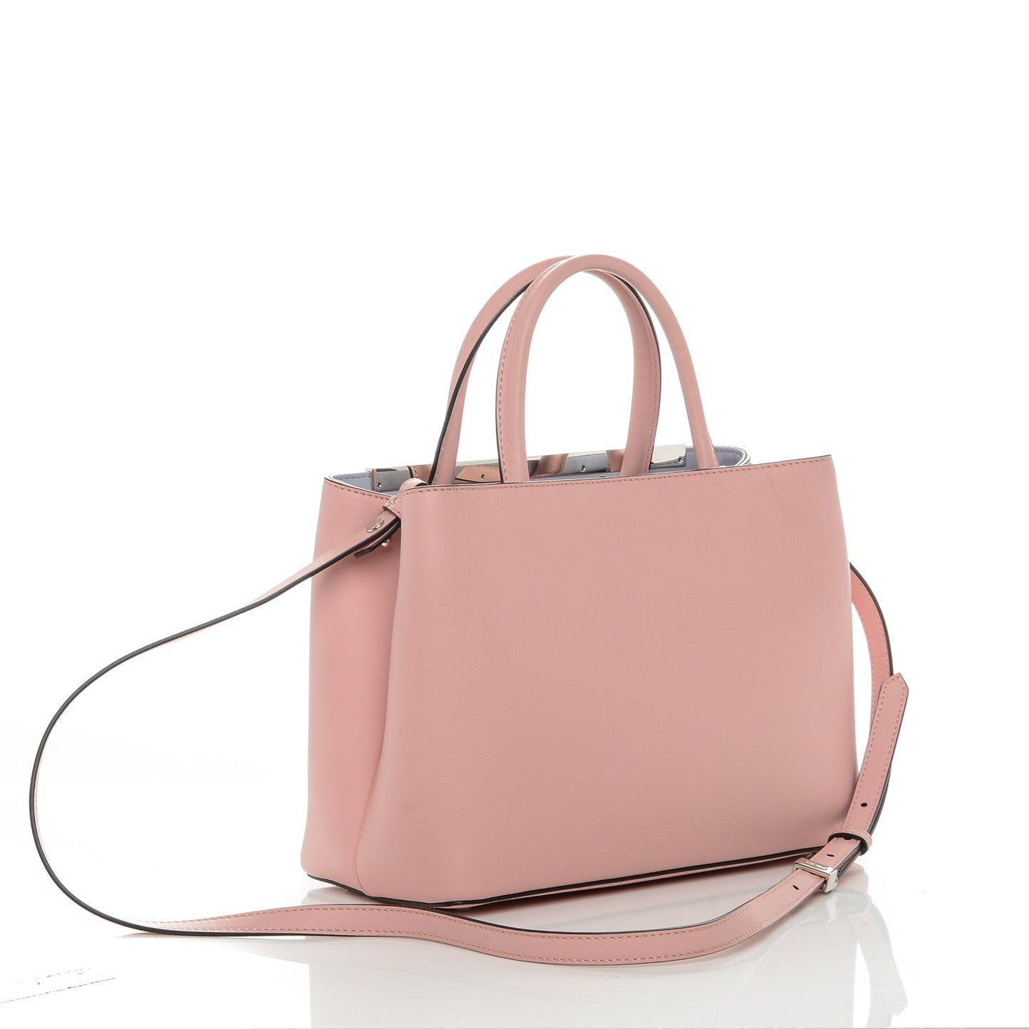 Vitello Dolce Century Petite 2Jours Tote Bubblegum Lilla Oliva